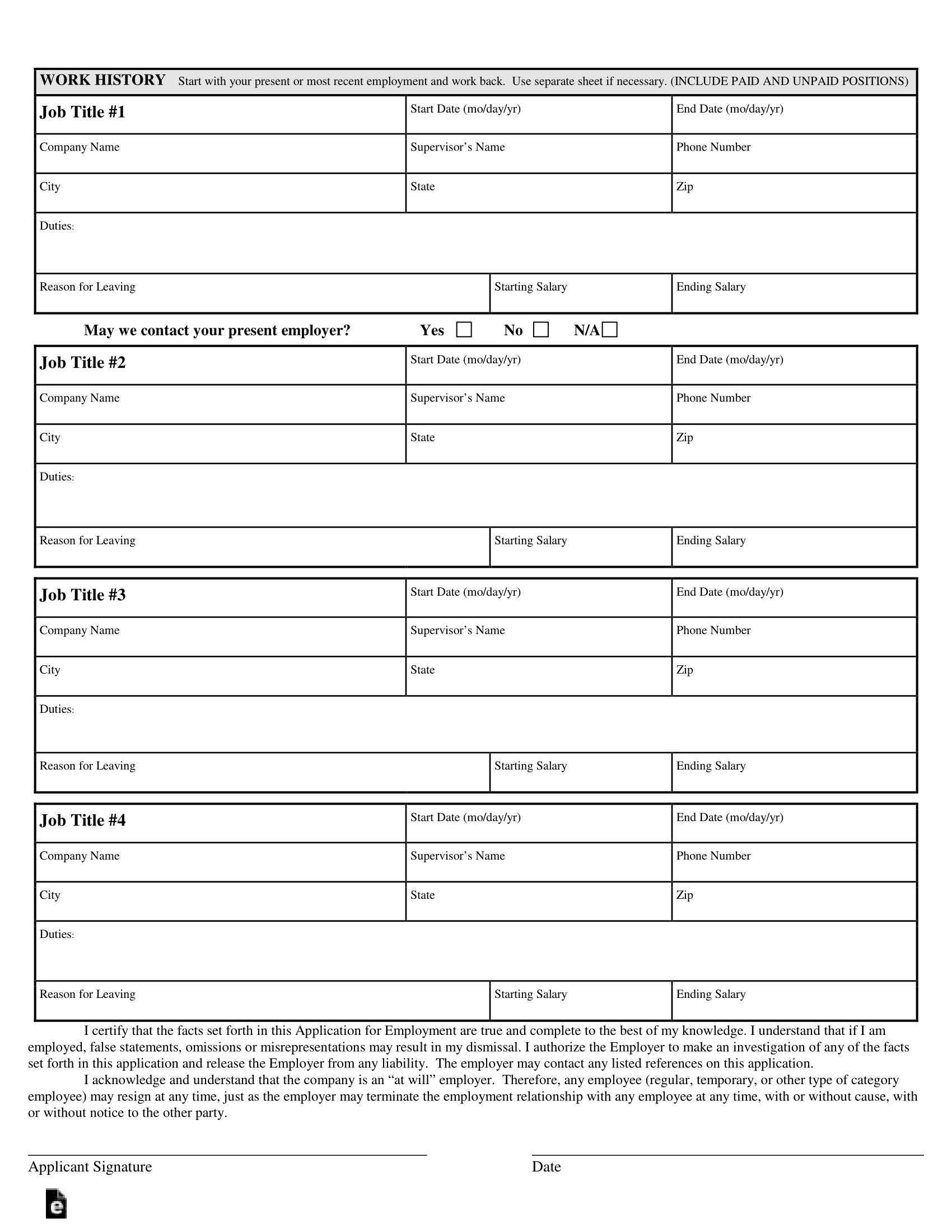 Simple Job Application 2