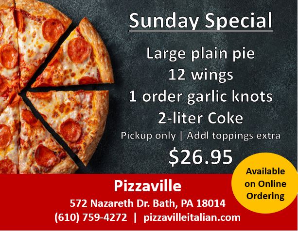 2pizzaville sunday special